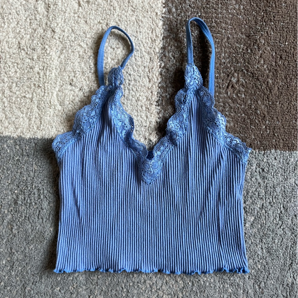 Forever 21 Blue Lace Camisole Top